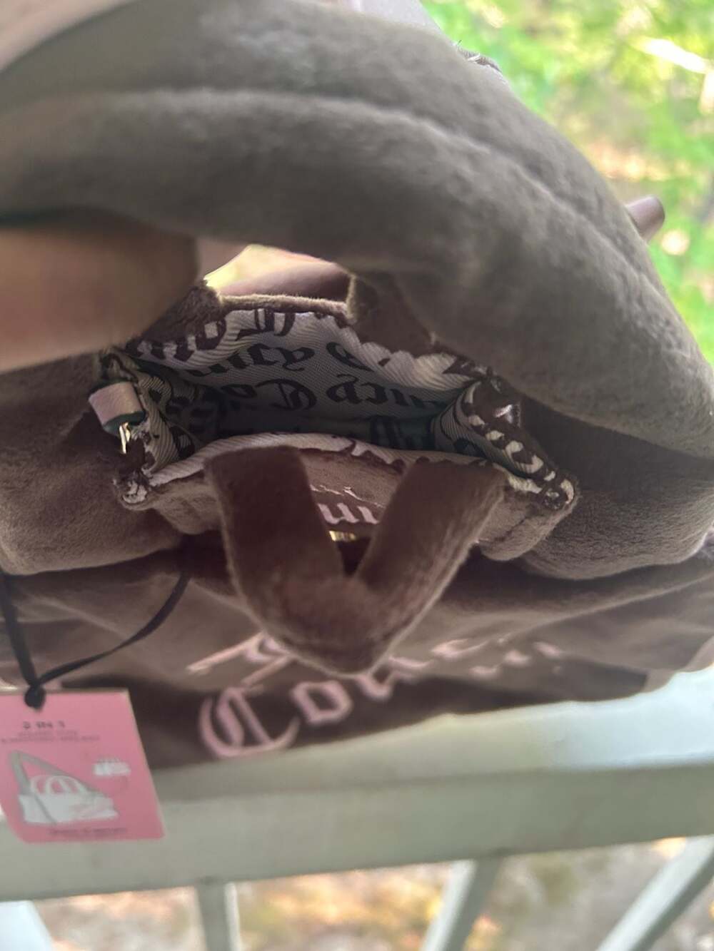 Juicy Couture Better Together 2-in-1 Mini Square Tote Bag in Chocolate - Picture 2 of 8